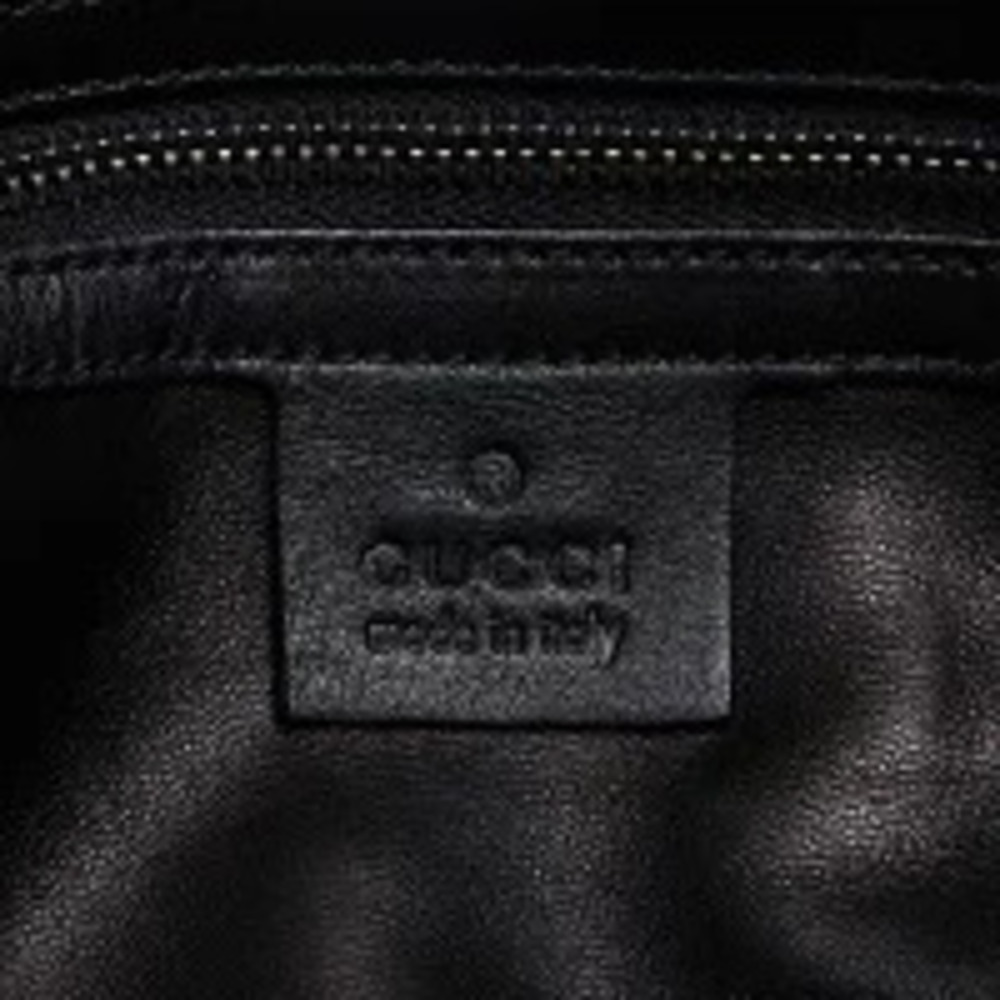 Gucci leather horsebit chain shoulder bag black - Picture 10 of 13